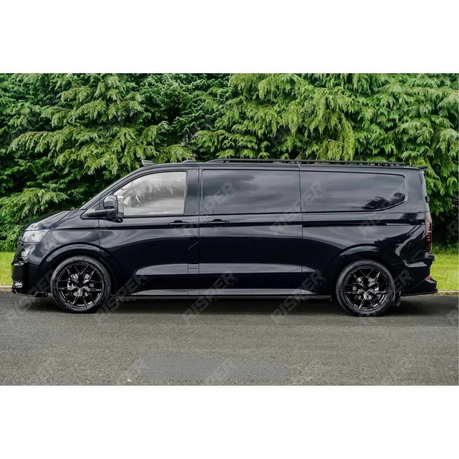 Volkswagen Transporter T7 LWB 2025 on V1 Premium Aero Kit In Gloss Black Body Kit