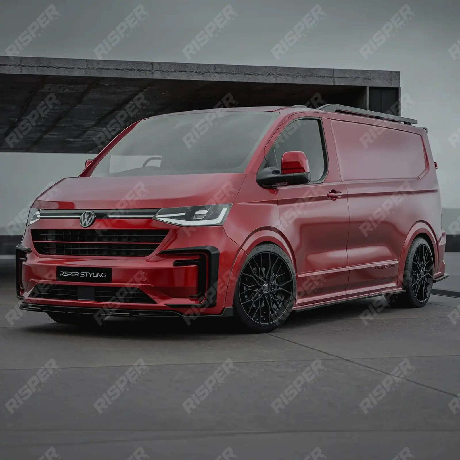 Volkswagen Transporter T7 LWB 2025 on V1 Premium Aero Kit In Gloss Black