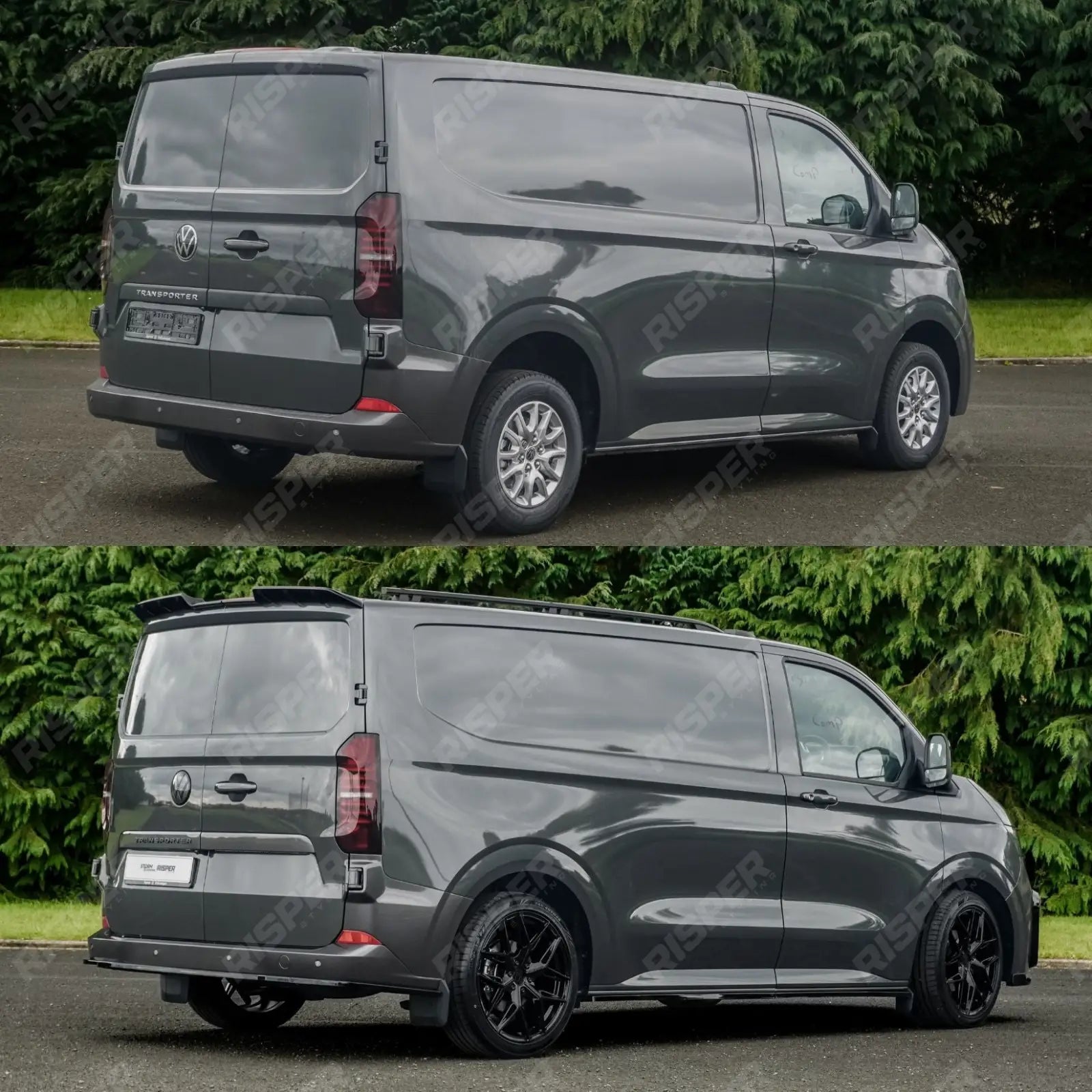 Volkswagen Transporter T7 SWB 2025 on V1 Premium Aero Kit In Gloss Black Body Kit