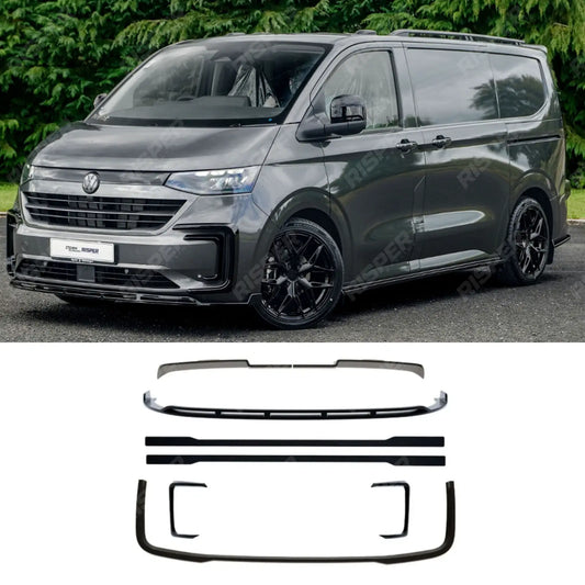Volkswagen Transporter T7 SWB 2025 on V2 Premium Aero Kit In Gloss Black Body Kit