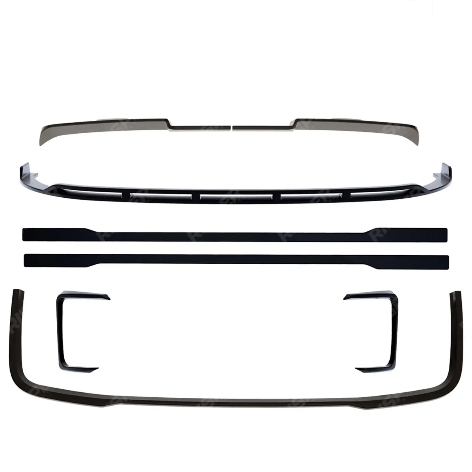 Volkswagen Transporter T7 SWB 2025 on V2 Premium Aero Kit In Gloss Black Body Kit