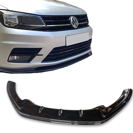 VW Caddy 2010 - 2015 - Gloss Black Front Splitter