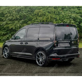Vw Caddy 2021 On Swb Aluminium Roof Bars In Black Roof Rails