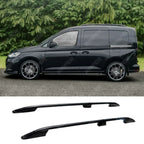 Vw Caddy 2021 On Swb Aluminium Roof Bars In Black Roof Rails