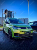 VW CADDY 2021 ON V2 FRONT SPLITTER - GLOSS BLACK - RisperStyling