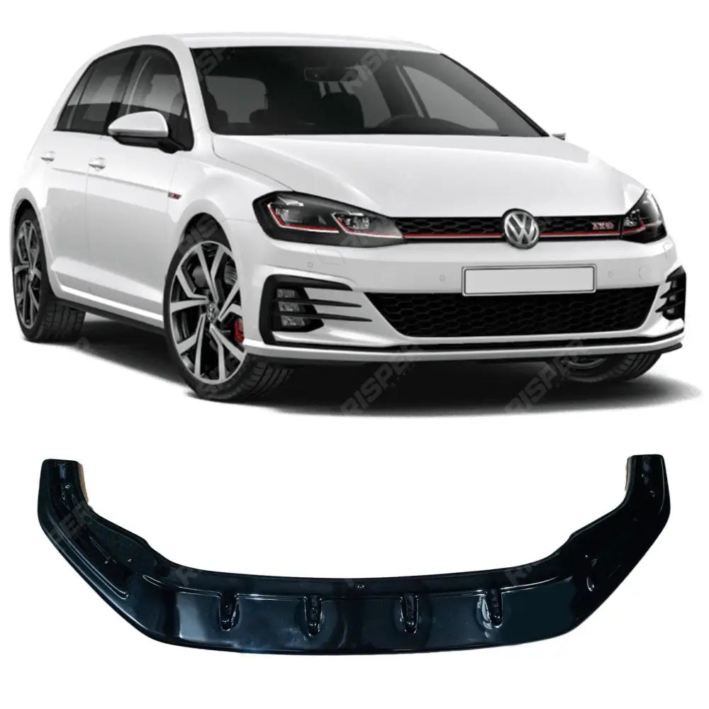 VW Golf MK7/MK7.5 GTI 2017 - 2020 - Risper Front Splitter Lip In Gloss Black