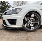VW Golf MK7/MK7.5 R 2017 - 2020 - Risper Front Splitter In Gloss Black