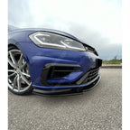 VW Golf MK7.5 R Front Splitter V3 In Gloss Black