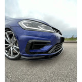 VW Golf MK7.5 R Front Splitter V3 In Gloss Black