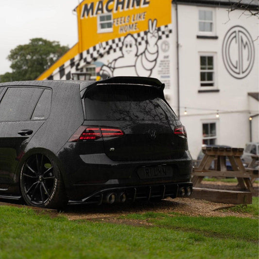 VW GOLF MK7 / 7.5 R / R LINE ASPEC STYLE REAR SPOILER IN GLOSS BLACK - RisperStyling