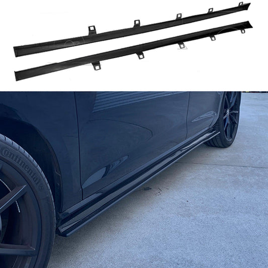 VW GOLF MK7 MK7.5 SIDE SKIRT SPLITTERS PAIR IN GLOSS BLACK - RisperStyling