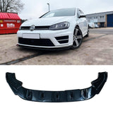 VW Golf MK7/MK7.5 R 2017 - 2020 - Risper Front Splitter In Gloss Black