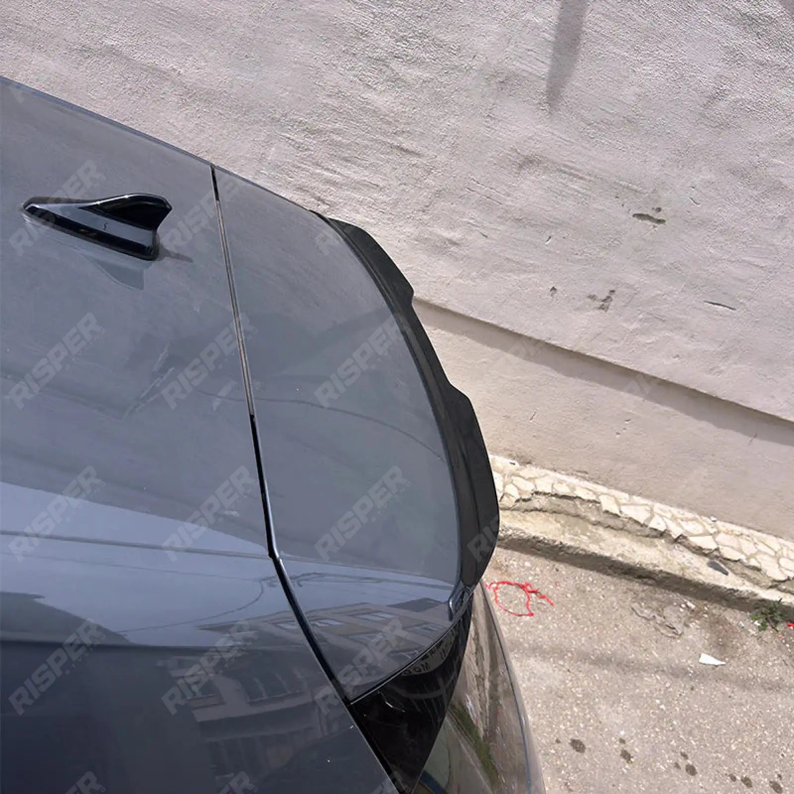 Vw Golf Mk8 2019 on Standard Rear Spoiler in Gloss Black Secondary image