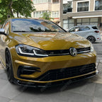 VW Golf MK8 2020+ - Risper Front Splitter In Gloss Black