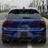 VW Golf MK8 R - Line Rear Spoiler Cap V1 in Gloss Black