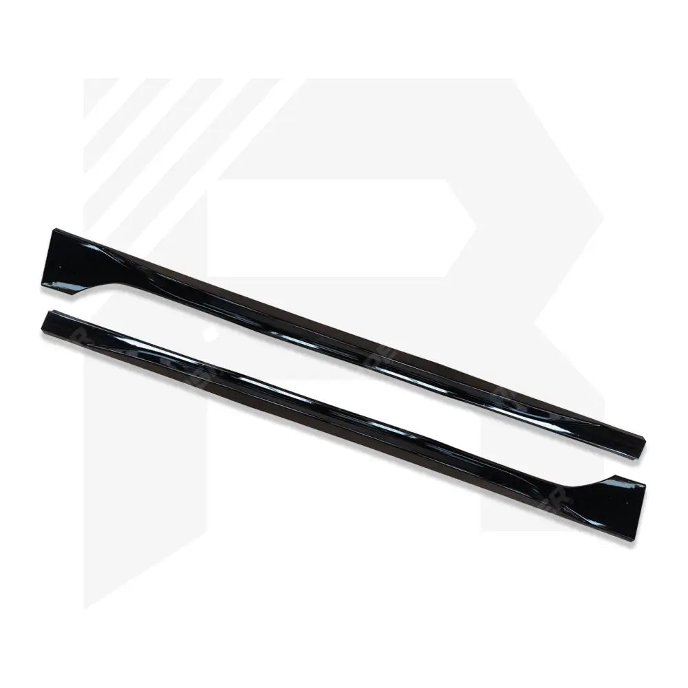 VW Golf MK8 Standard 'R' Style Side Skirts in Gloss Black
