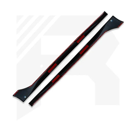 VW Golf MK8 Standard 'R' Style Side Skirts in Gloss Black