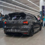 VW Polo 2009 - 2018 6C 6R GTI R 'Batman' Style Rear Spoiler in Gloss Black