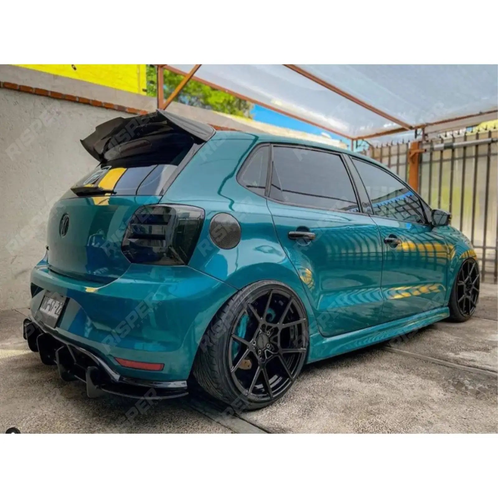 VW Polo 2009 - 2018 6C 6R GTI R 'Batman' Style Rear Spoiler in Gloss Black