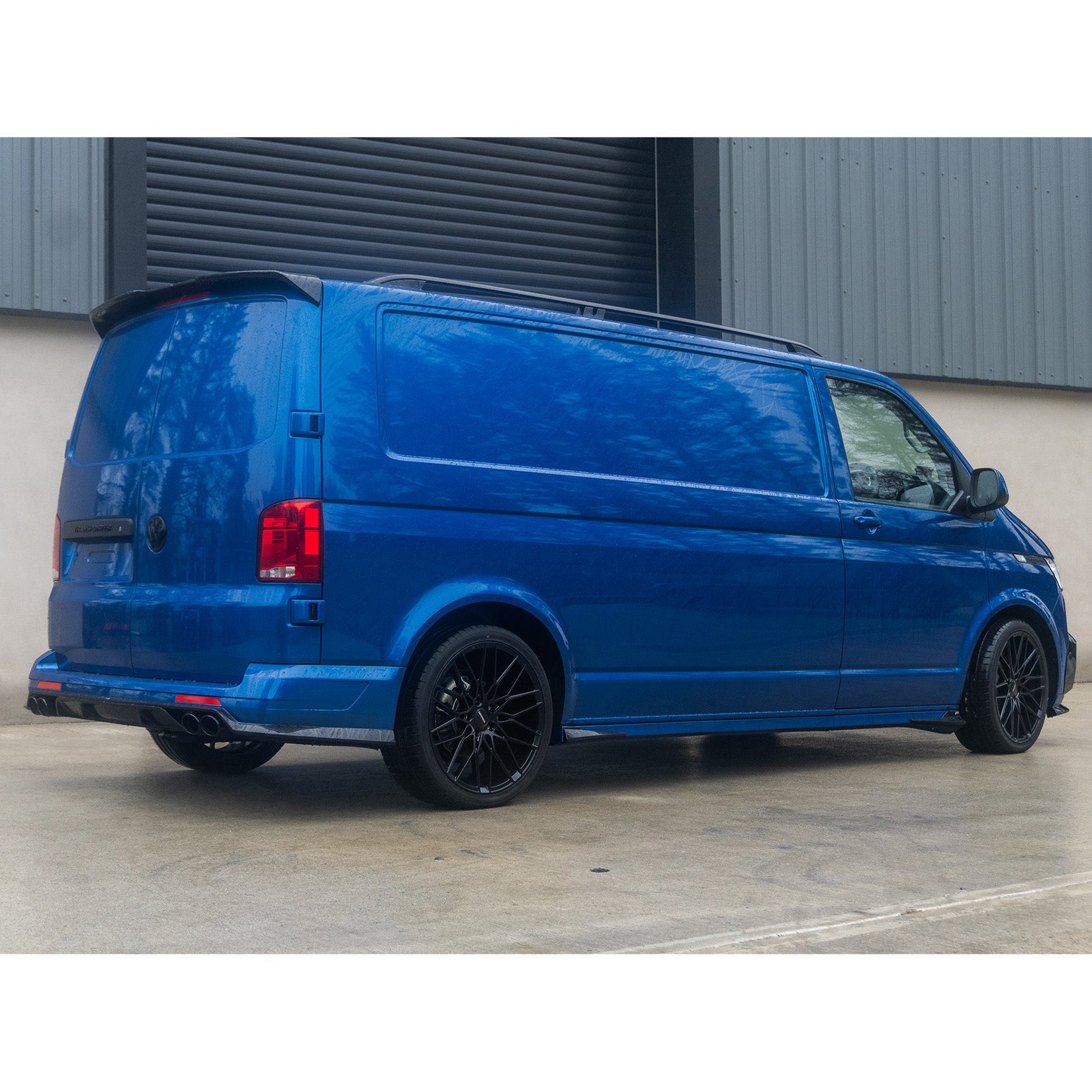 VW T5 – T6 – Long Wheelbase (LWB) Aluminium Roof Bars in Black