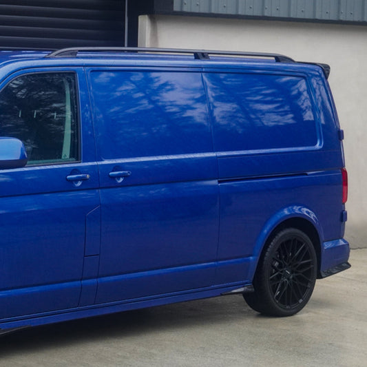 VW T5 – T6 – Short Wheelbase (SWB) Aluminium Roof Bars in Black