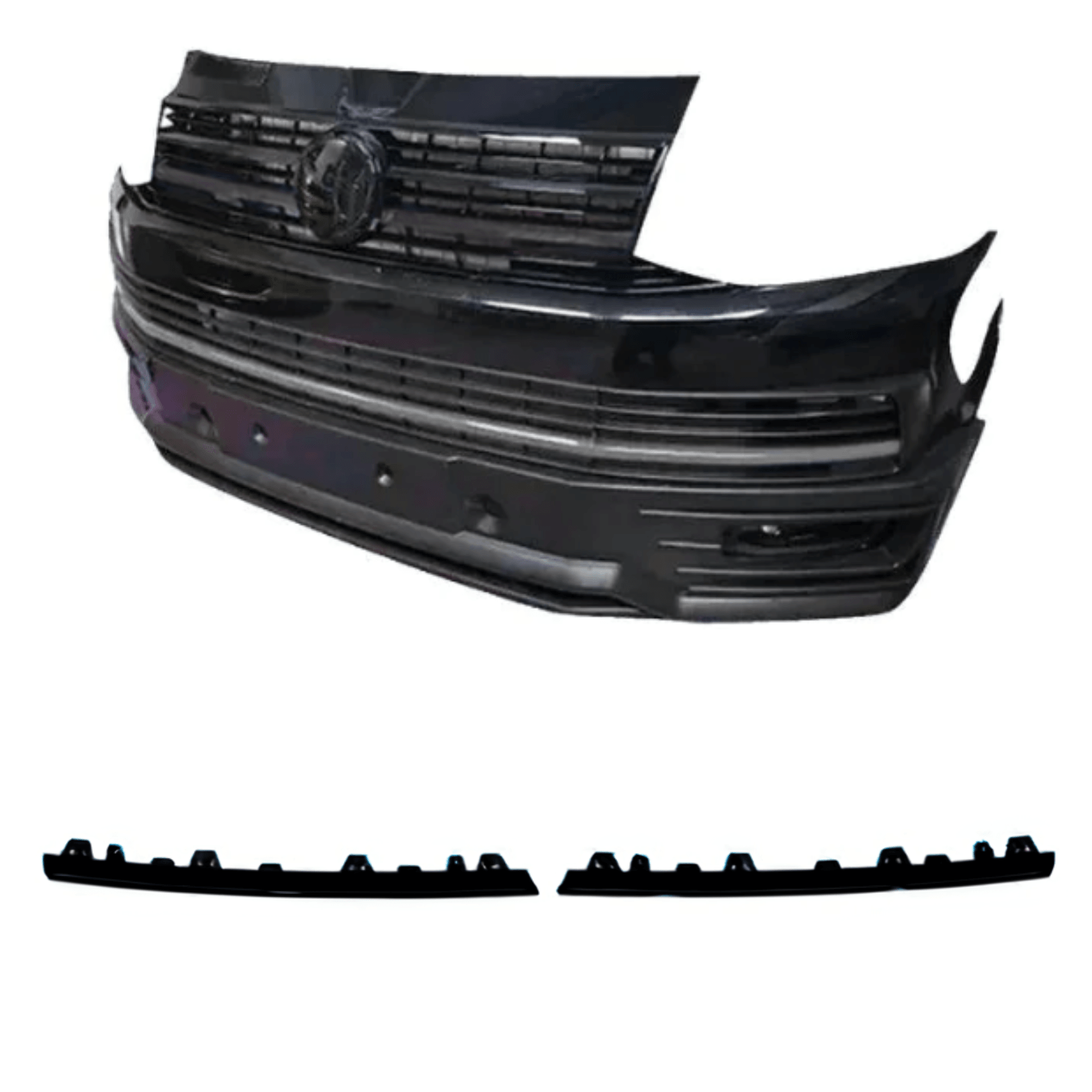 VW T6 Transporter 2015 - 2019 Front Upper 2 - Piece Clip In Grille Streamer