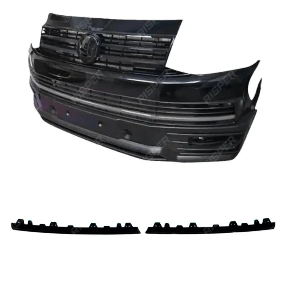 VW T6 Transporter 2015 - 2019 Front Upper 2 - Piece Clip In Grille Streamer