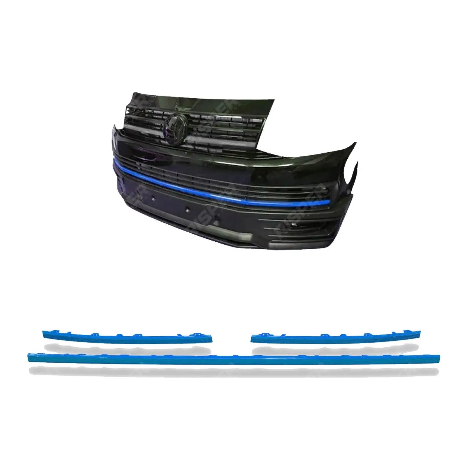 VW T6 Transporter 2015 - 2019 Lower 3 - Piece Clip In Grille Streamer