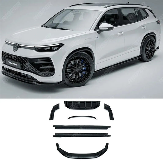 VW Tayron R-Line 2025 On Aero Body Kit In Gloss Black Aero Kit