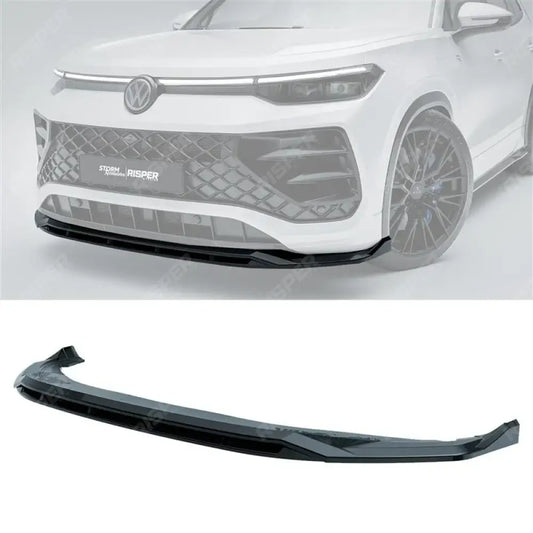 VW Tayron R-Line MK1 2025 On Front Splitter In Gloss Black Front Splitter