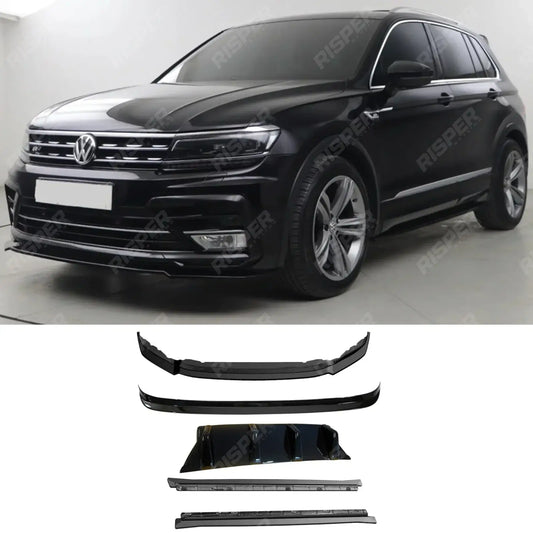 VW Tiguan MK2 R-Line 2015-2020 Aero Body Kit In Gloss Black Aero Kit