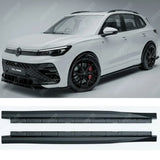 VW Tiguan MK3 2024 On Side Skirts In Gloss Black Side Skirts
