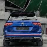 Vw Tiguan R - Line 2020 - 2024 Rear Side Splitters In Gloss Black