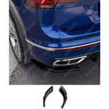 Vw Tiguan R-Line 2020-2024 Rear Side Splitters In Gloss Black Rear Bumper Splitter