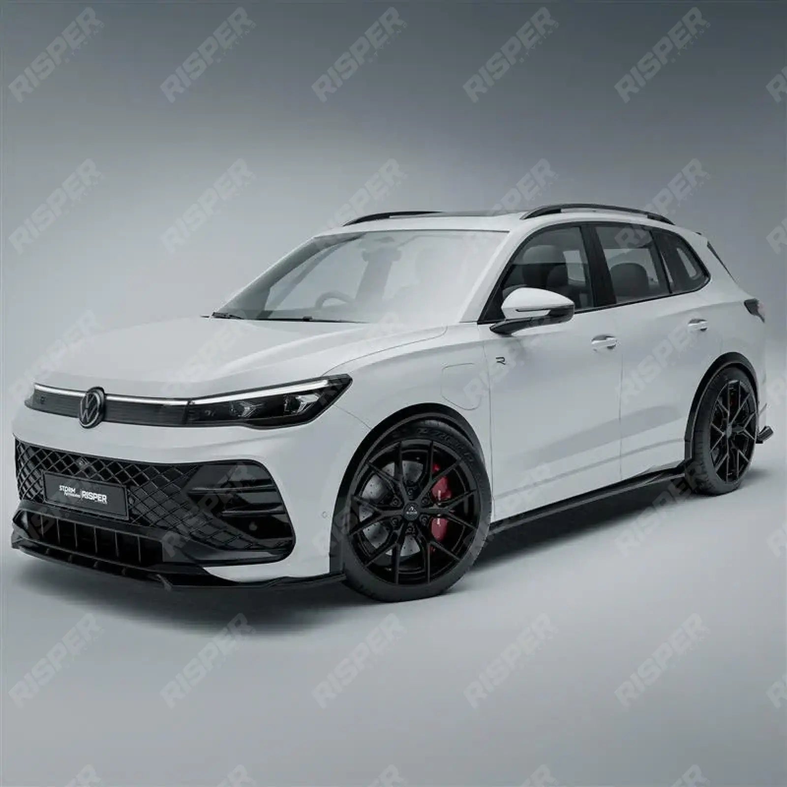 VW Tiguan R-Line MK3 2024 On Aero Body Kit In Gloss Black Aero Kit