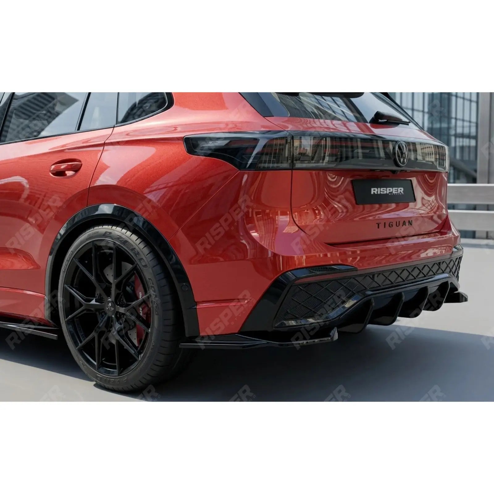 VW Tiguan R-Line MK3 2024 On Aero Body Kit In Gloss Black - Aero Kit