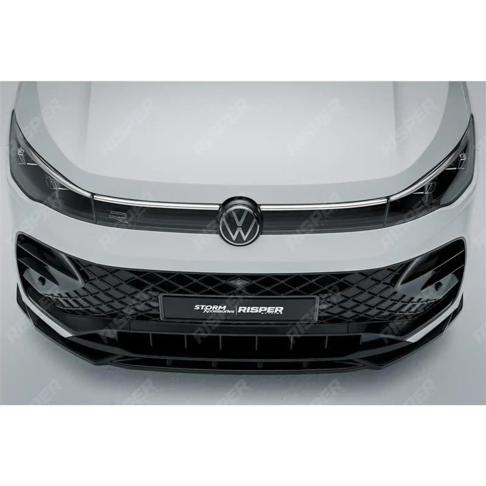VW Tiguan R-Line MK3 2024 On Front Splitter In Gloss Black Front Splitter