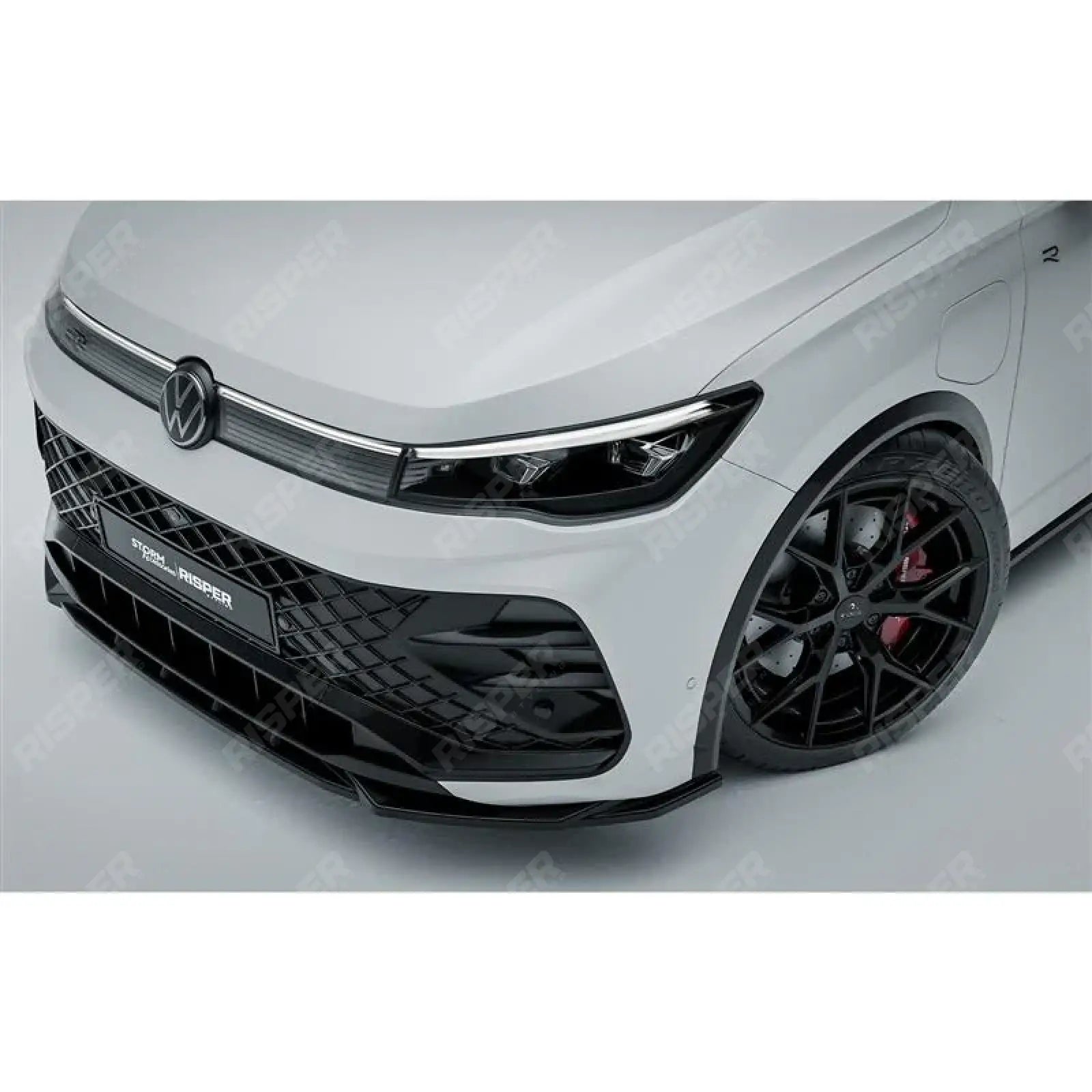 VW Tiguan R-Line MK3 2024 On Front Splitter In Gloss Black Front Splitter