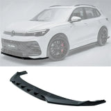 VW Tiguan R-Line MK3 2024 On Front Splitter In Gloss Black Front Splitter