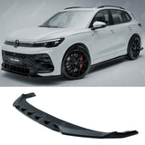 VW Tiguan R-Line MK3 2024 On Front Splitter In Gloss Black Front Splitter