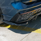 VW Tiguan R-Line MK3 2024 On Rear Valance In Gloss Black - Diffuser