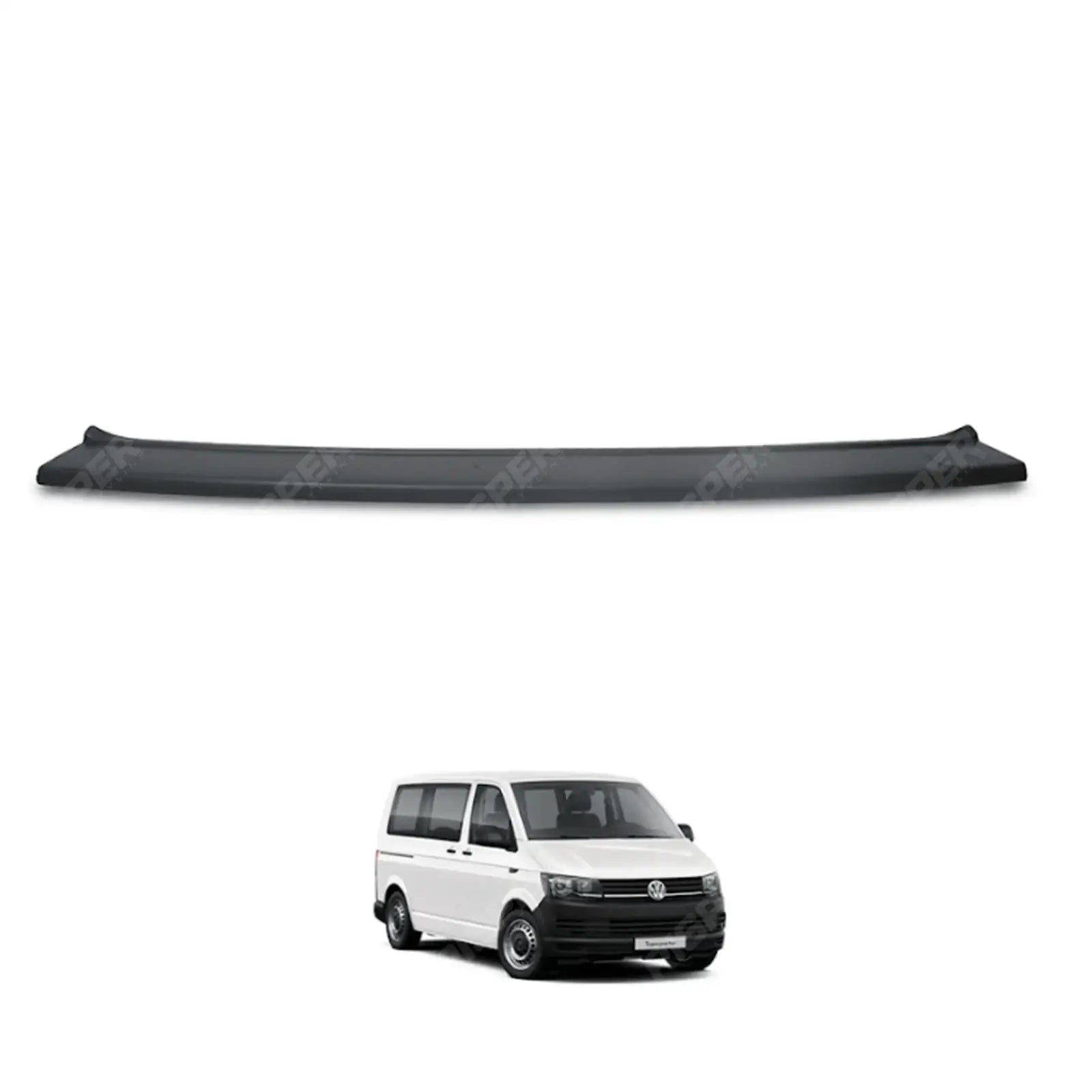 VW Transporter T5 – T6 – 2003 On – STX Rear Bumper Protector – Black Body Trims