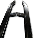 VW Transporter T5 & T6 LWB 2003 - 2023 Trapezoid Side Bars in Gloss Black