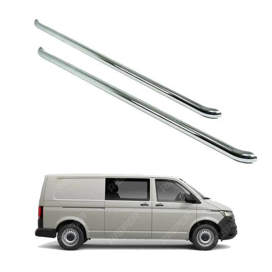 VW Transporter T5 / T6 LWB 2003 Onwards 2.4 Inch Stainless Steel OE Style Sportline Side Bars