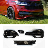 VW Transporter T6.1 2019 - 2024 Replacement Lower Front Grill Kit In Gloss Black