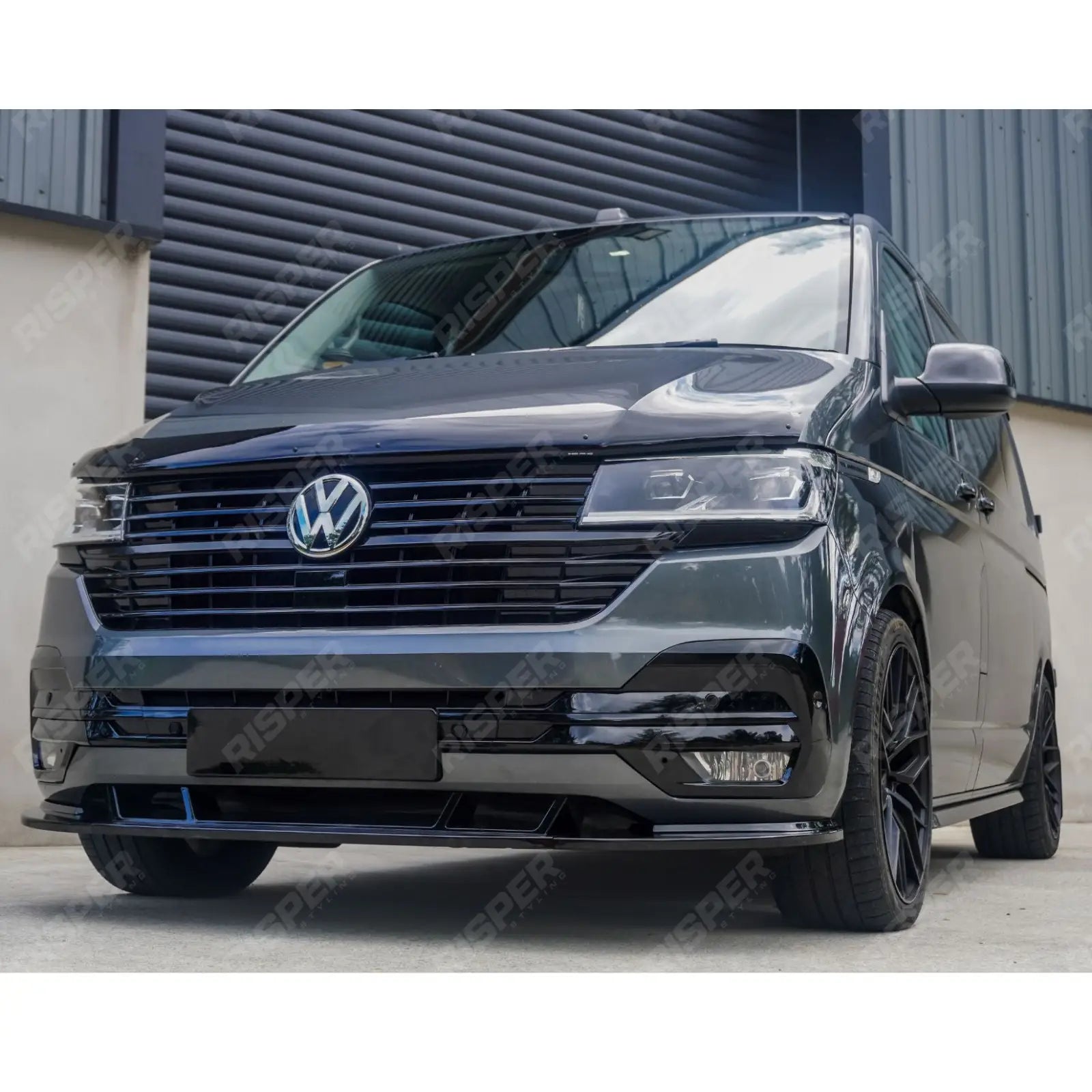 VW Transporter T6.1 Front Splitter - Gloss Black Front Splitter