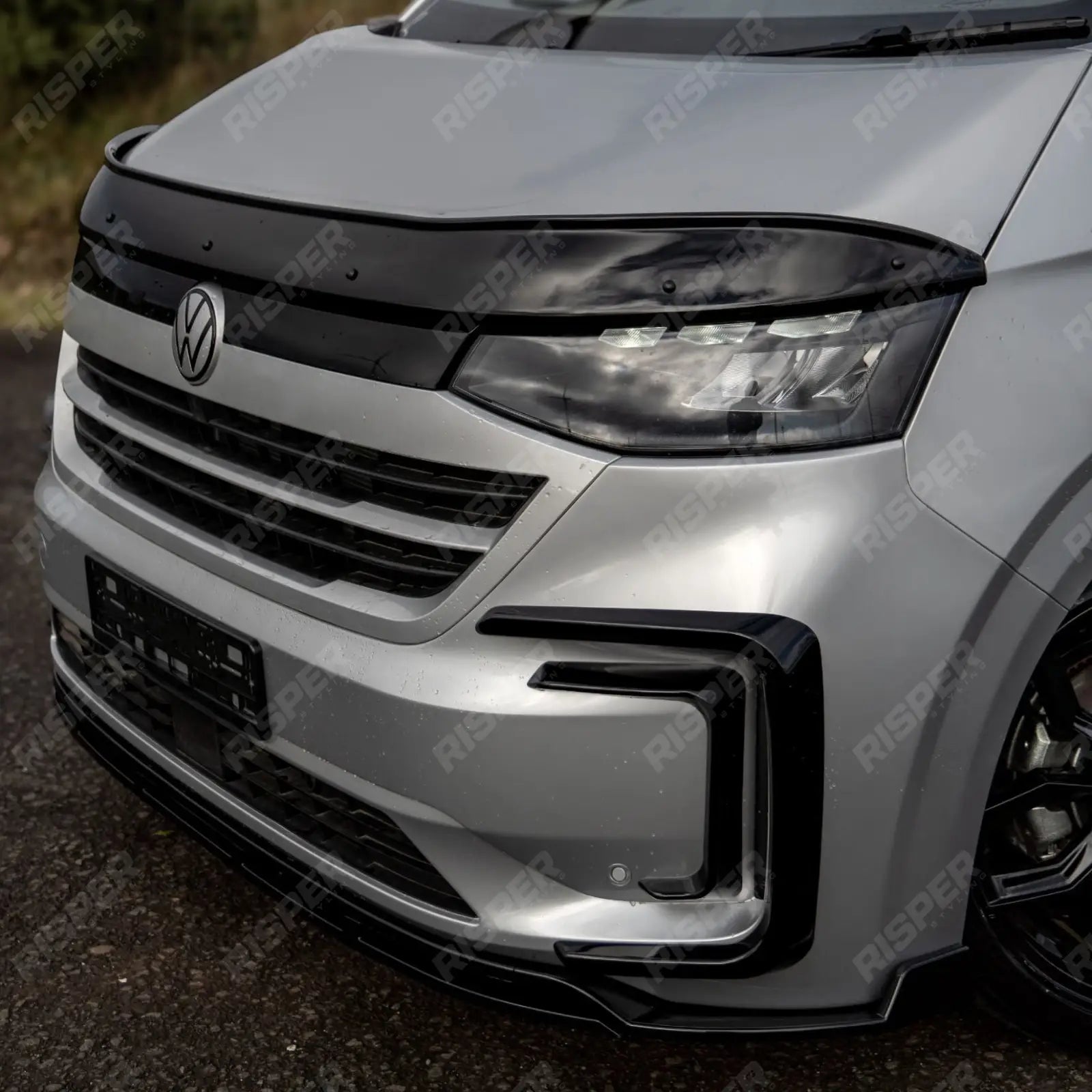 VW Transporter T7 2024 On STX Bonnet Guard Protector – Black Bonnet Guard
