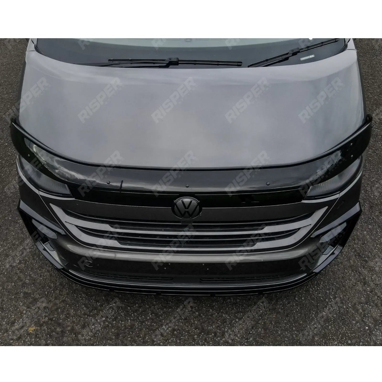 VW Transporter T7 2024 On STX Bonnet Guard Protector – Black Bonnet Guard