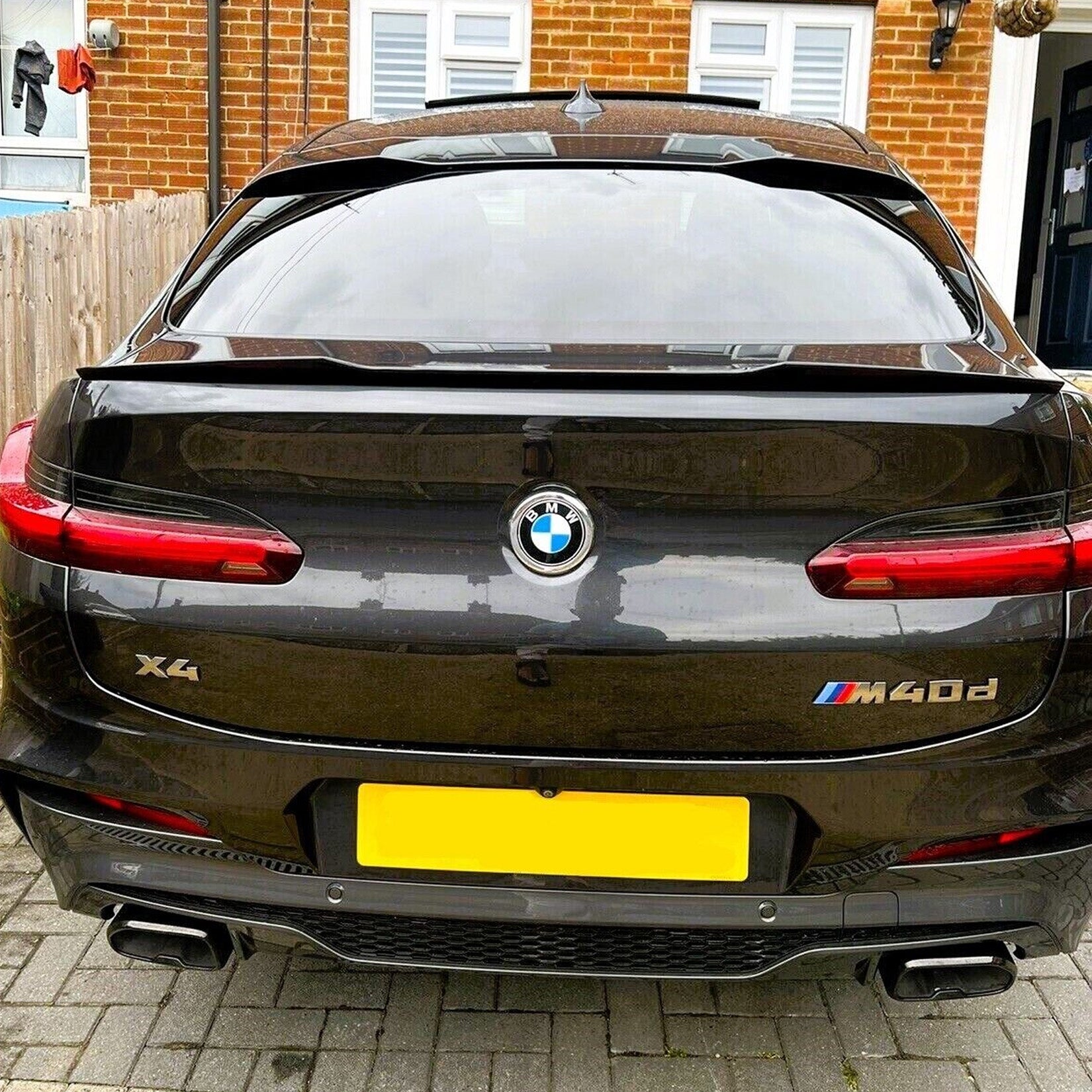 BMW X4 G02 2018+ Lower Boot Spoiler In Gloss Black