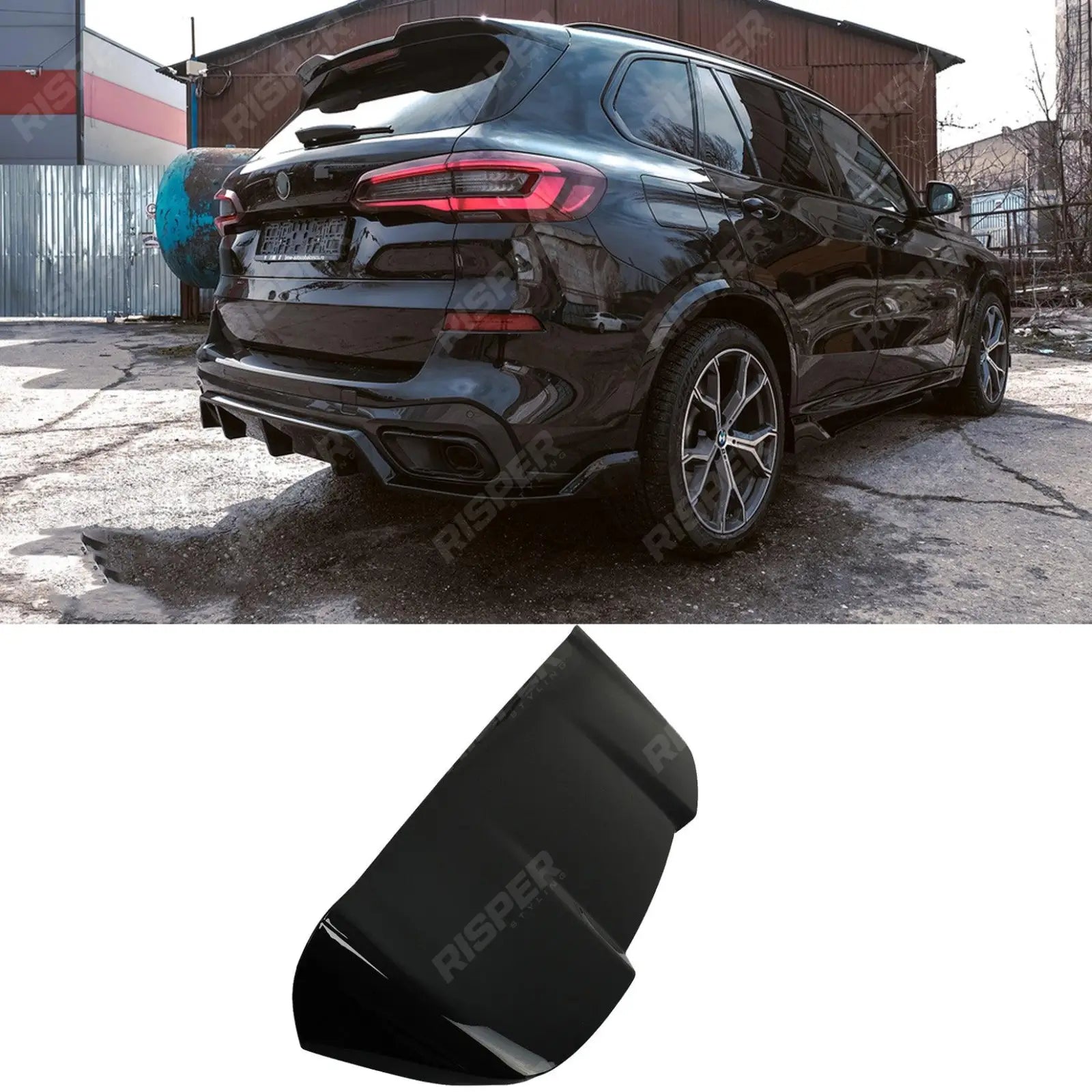 BMW X5 G05 2018 - 2022 - X5M Style Rear Spoiler in Gloss Black Main image